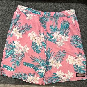 Tropical Pink Floral Men’s Swim Shorts